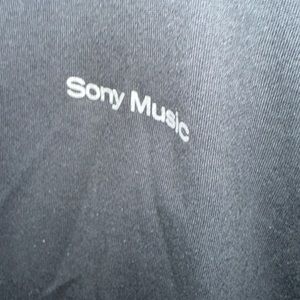 Sony Music Button Down Long Sleeve Sweater